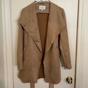 Suede Trench Jacket